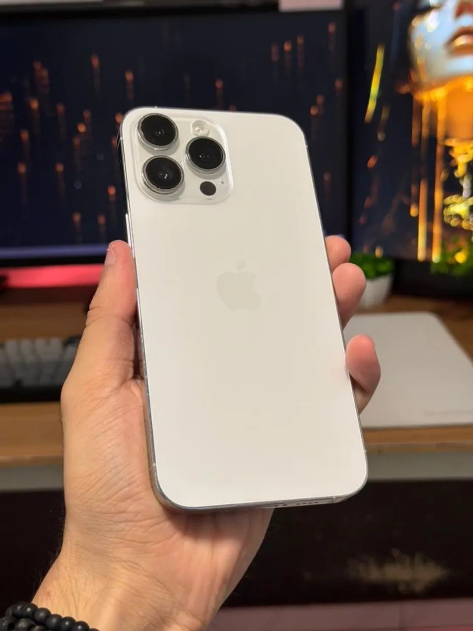 Apple iPhone 14 Pro Max Branco 128GB Todo original - Celulares e
