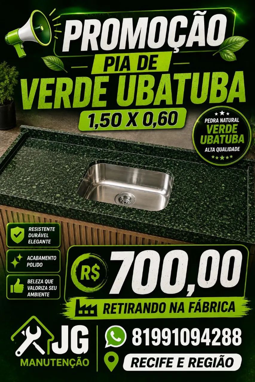 Pia De Mamoré Verde Ubatuba 