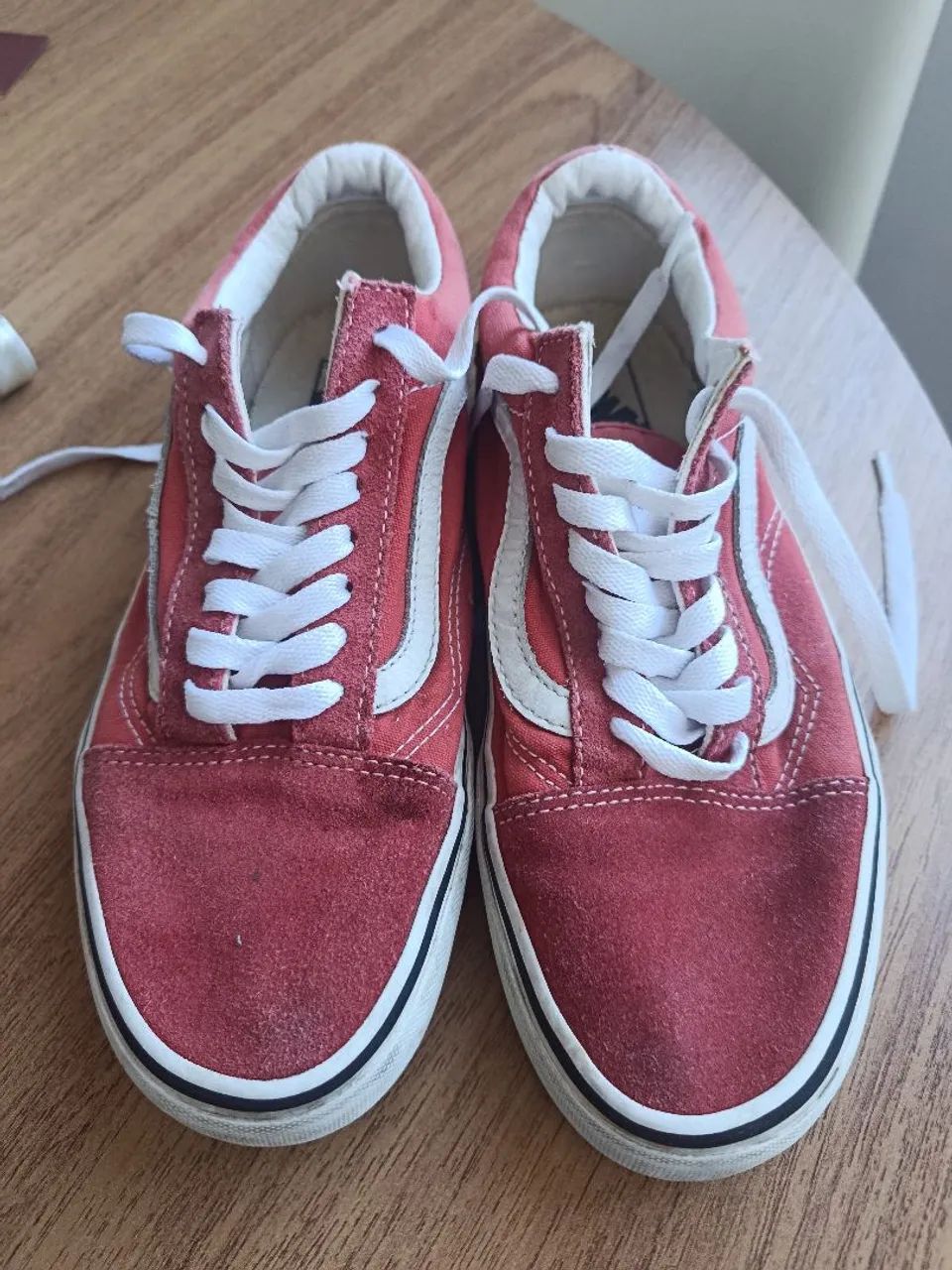 Tenis Vans Old School Vermelho e Branco