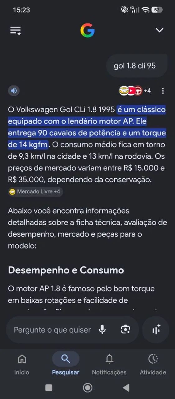 Volkswagen Gol CLI / CL 1.8 1995 - Foto 3