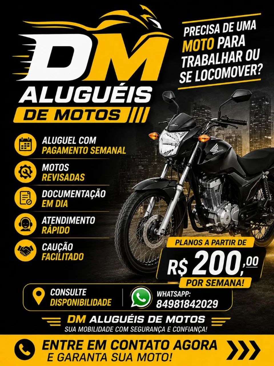ALUGUEL DE MOTOS