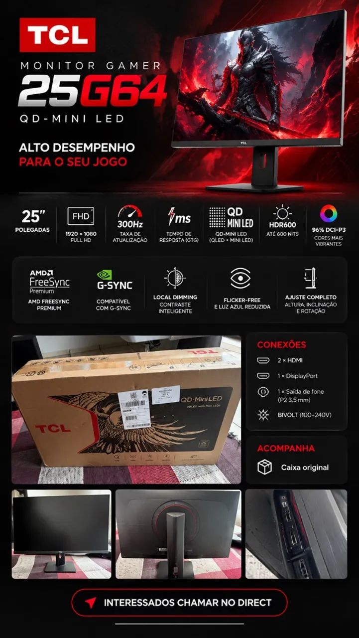 Monitor Gamer TCL