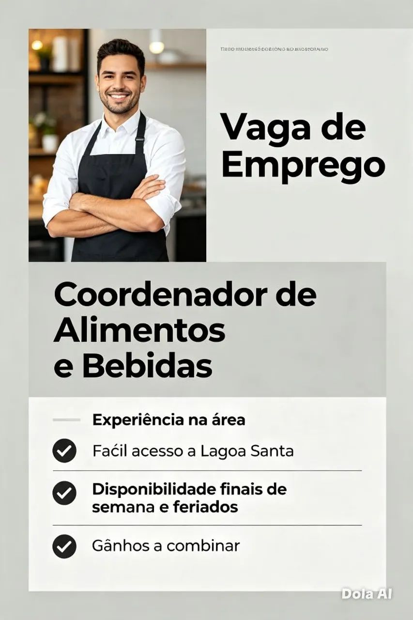 Coordenador de Alimentos e Bebidas 