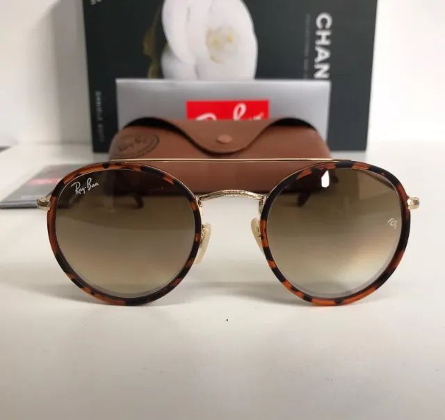 óculos de sol ray ban ponte dupla onça matte - Foto 5