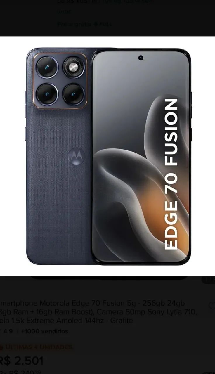 Troco um Motorola Edge 70 fusion em um iPhone 14 - Foto 2