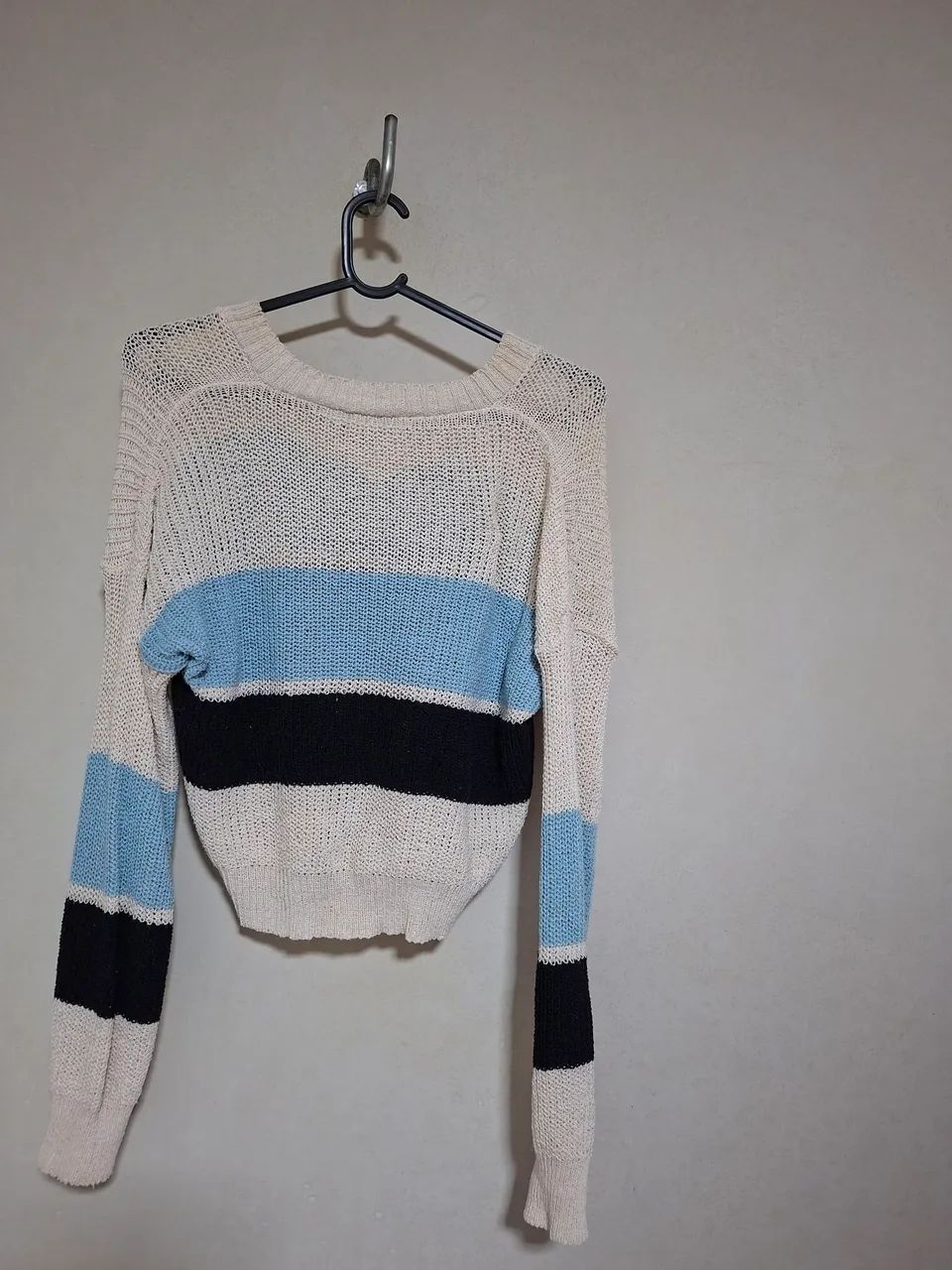 Blusa semi cropped P/M tricô - Foto 3