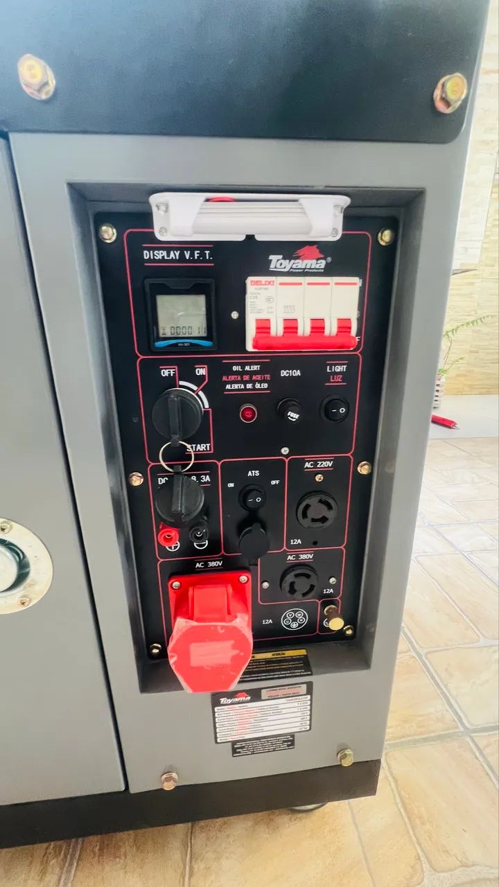 Gerador Toyama de Energia Diesel 8500 SLE3XP
