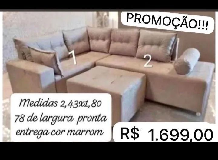 sofá aurora 2,43x1,80 contato *)