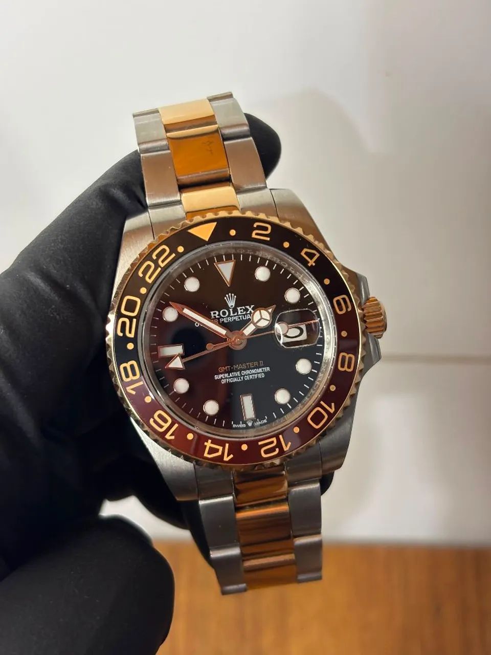 Relógio Rolex GMT master II Rootbeer misto 