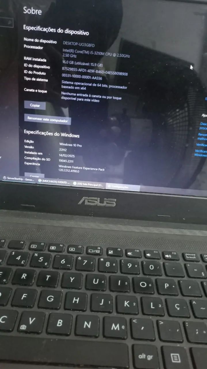 Notebook i5 Asus 
