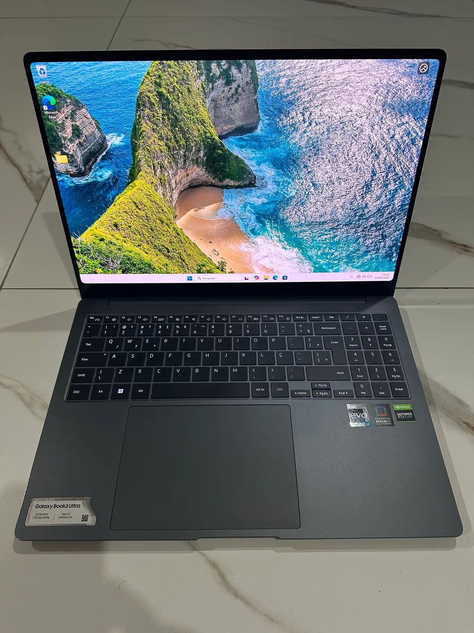 NOTEBOOK GALAXY BOOK3 UlTRA CORE I7-13700H 32RAM 256SSD +1TB SSD RTX 4050 6GB