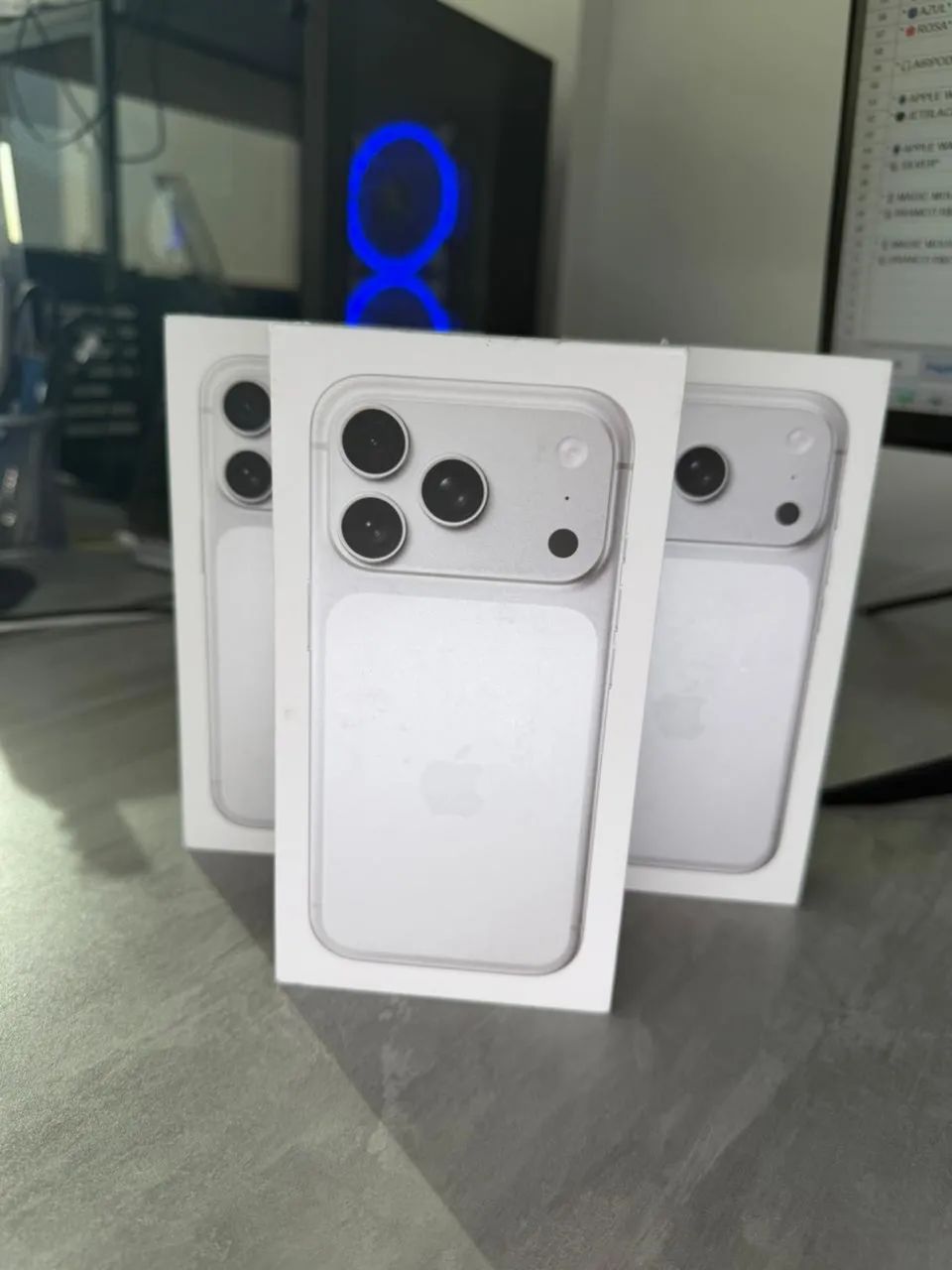 APARELHO NOVO IPHONE 17 PRO PRATA!