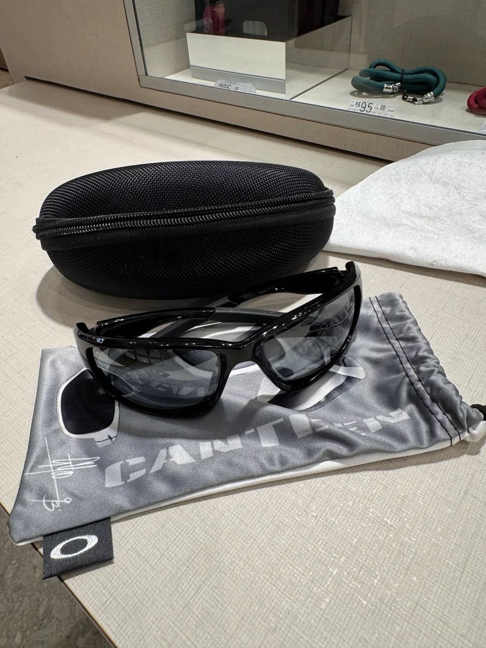 Oakley Canteen OO9225-01 Polarizado Original + Case e Microbag - Foto 3