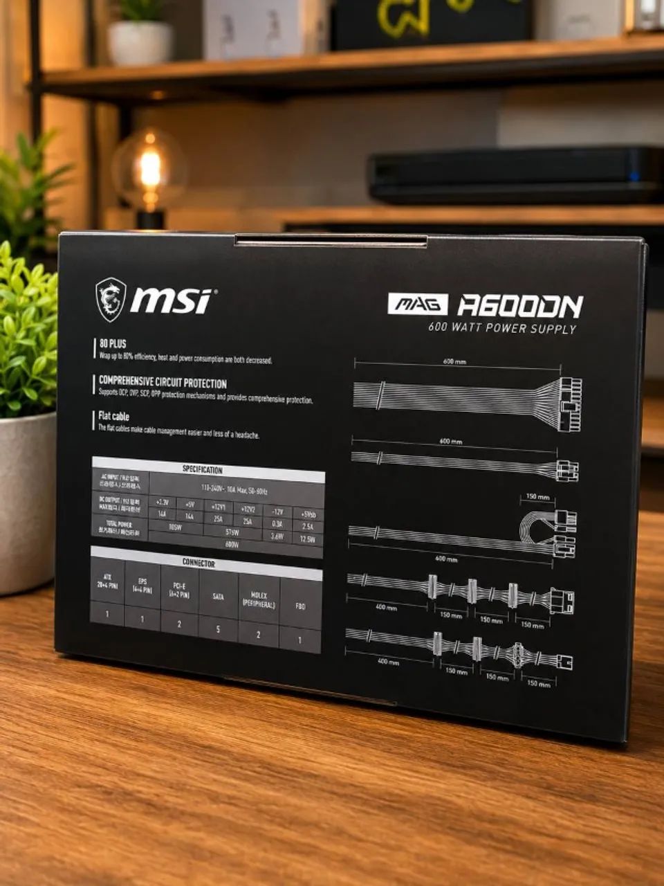Fonte MSI 600W 80 Plus - Foto 2
