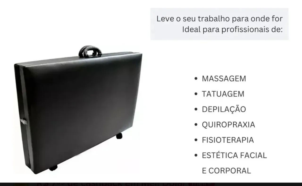 Maca Dobrável Massagem E Depilação, Estética 200kg - Foto 2