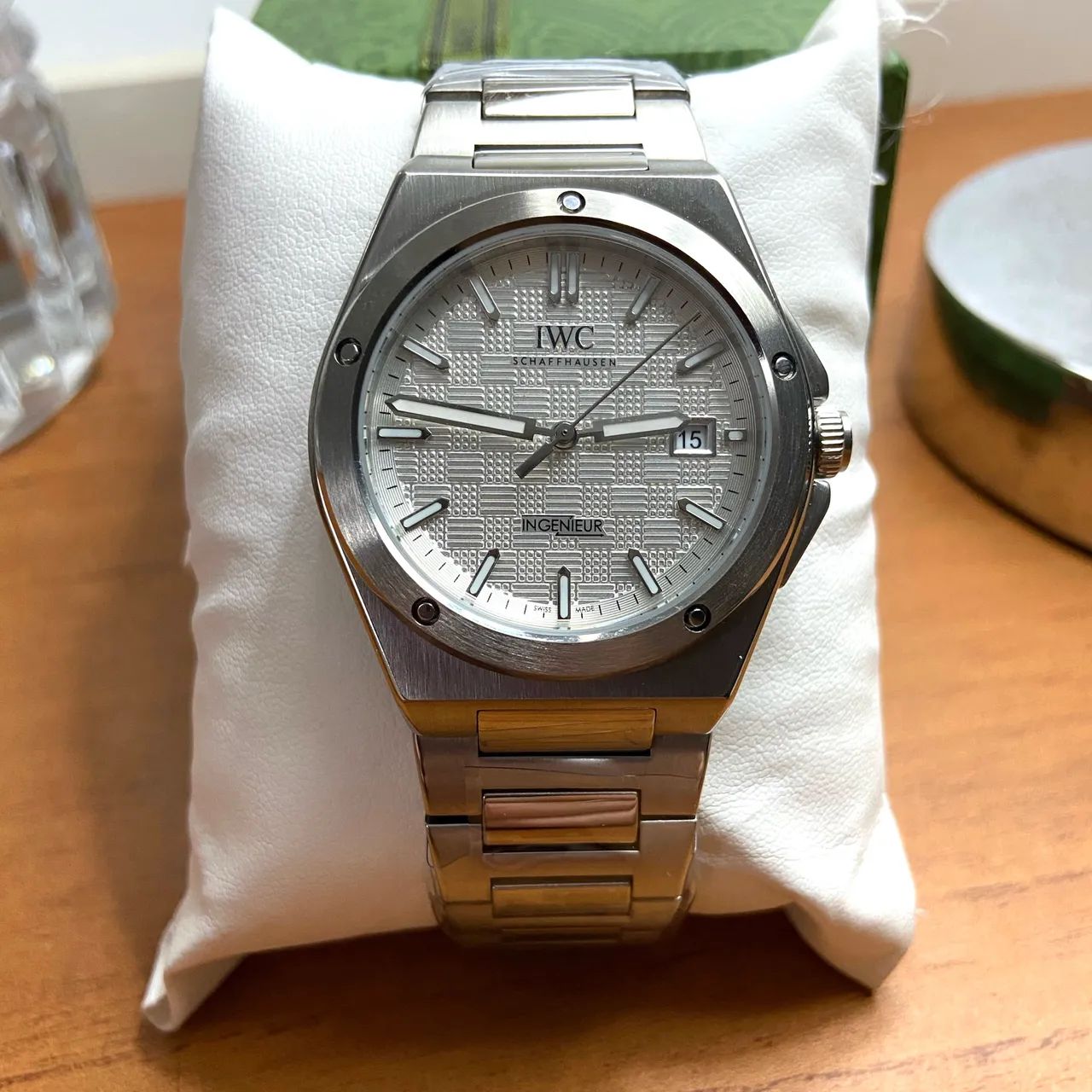 Relógio IWC ingenieur automatico fundo branco 40mm - Foto 2