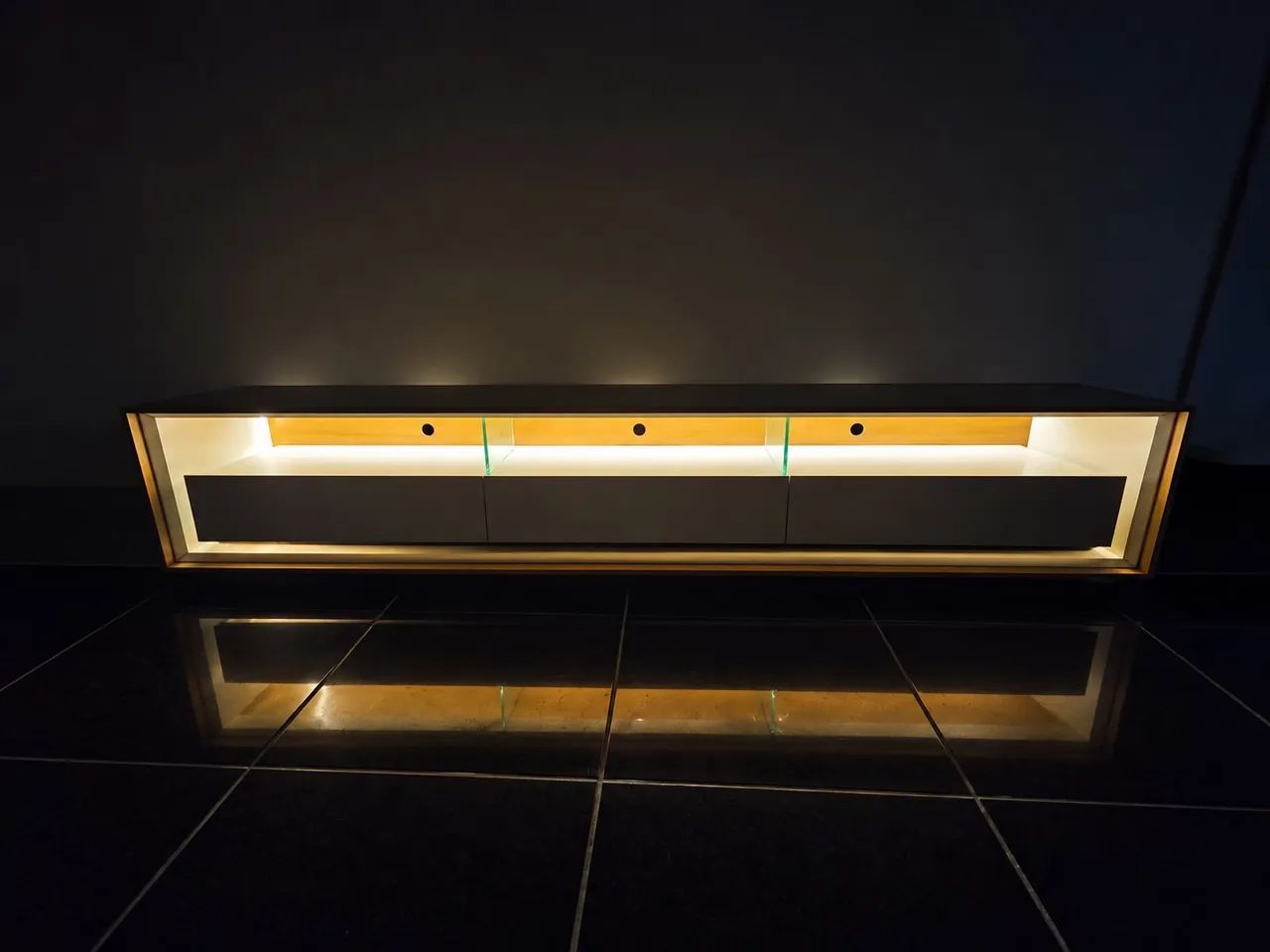 RACK 2,20 METROS COM LED E 3 GAVETAS - Foto 3