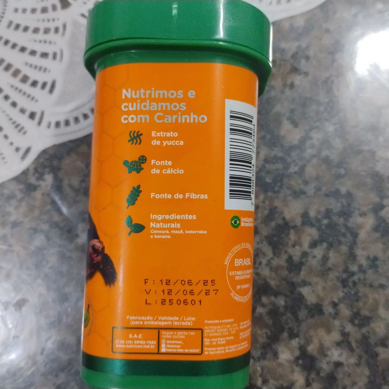 Comida ração jabuti nutricon - Foto 2