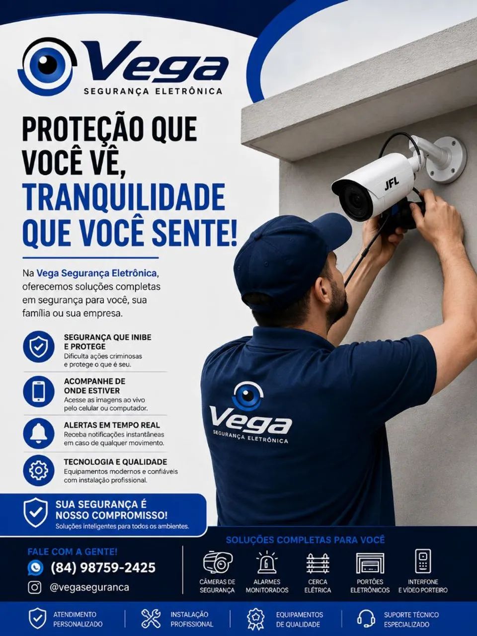 Cerca elétrica, motor de portao e cameras - Foto 2