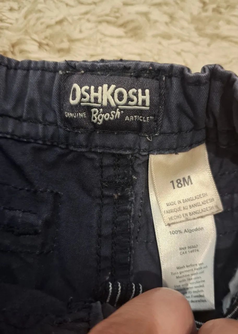 Bermuda Cargo Oshkosh Infantil Bebê - Foto 3