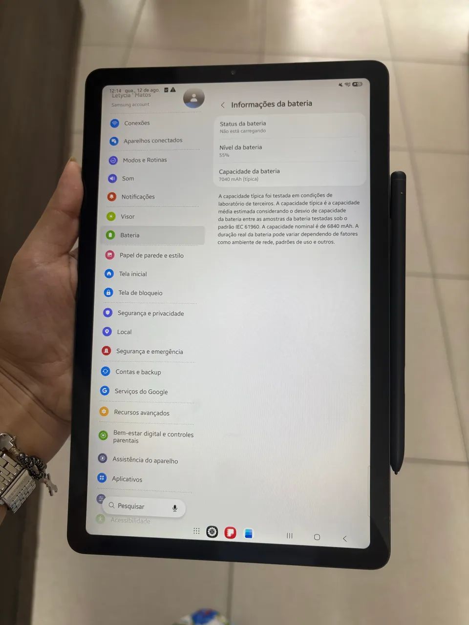 Vende-se tablet Samsung S6 Lite  - Foto 5
