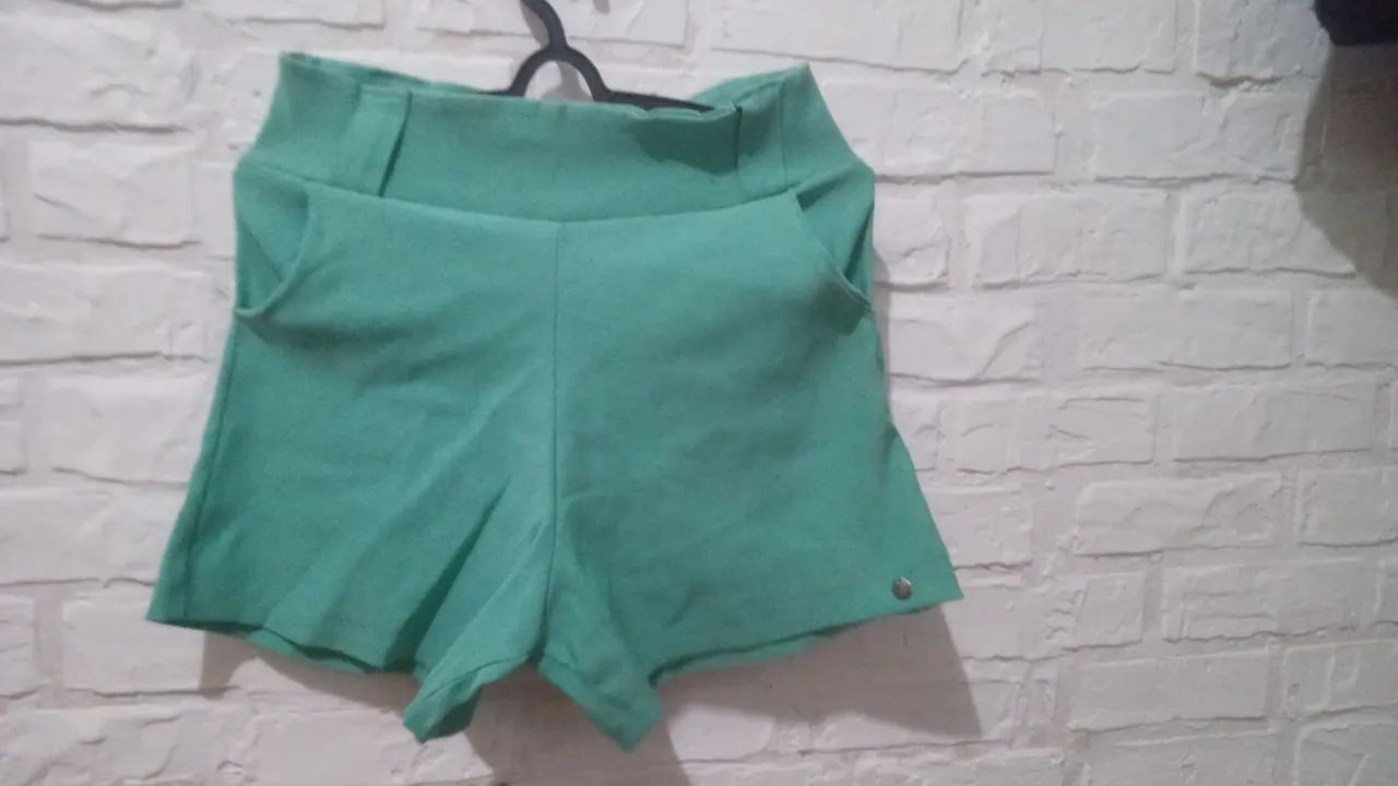 Lote de Shorts Tecido Feminino M  - Foto 5