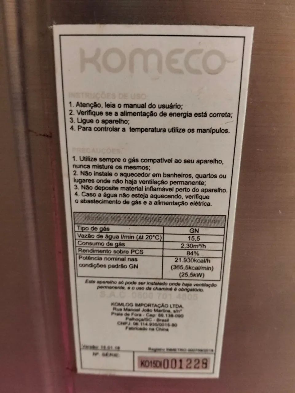 Aquecedor Komeco 15l - Foto 3
