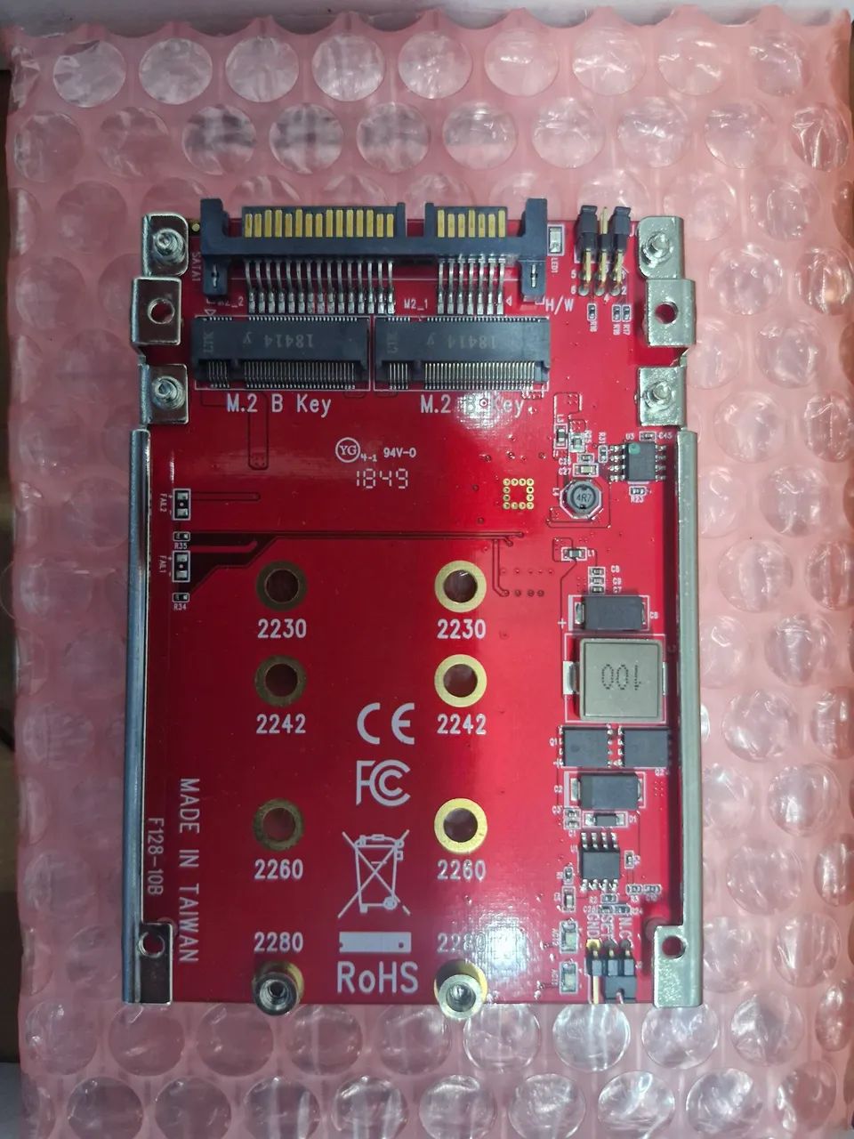Case dual slot SDD M.2 (RAIS 1/0) 02 SSD em RAID - Foto 3