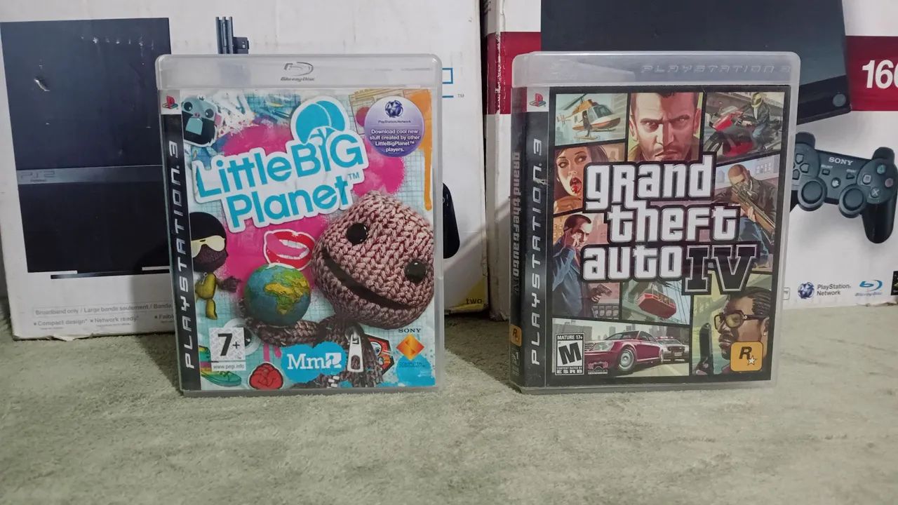 GTA IV e Little Big Planet - PS3