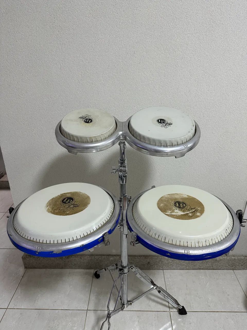 Conga e Bongo Lp Giovanni Hidalgo c/ suporte e estante Original - Foto 5