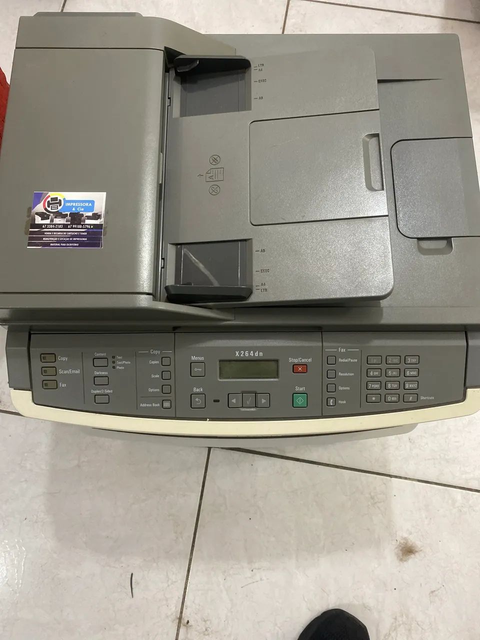 Impressora LEXMARK X264DN