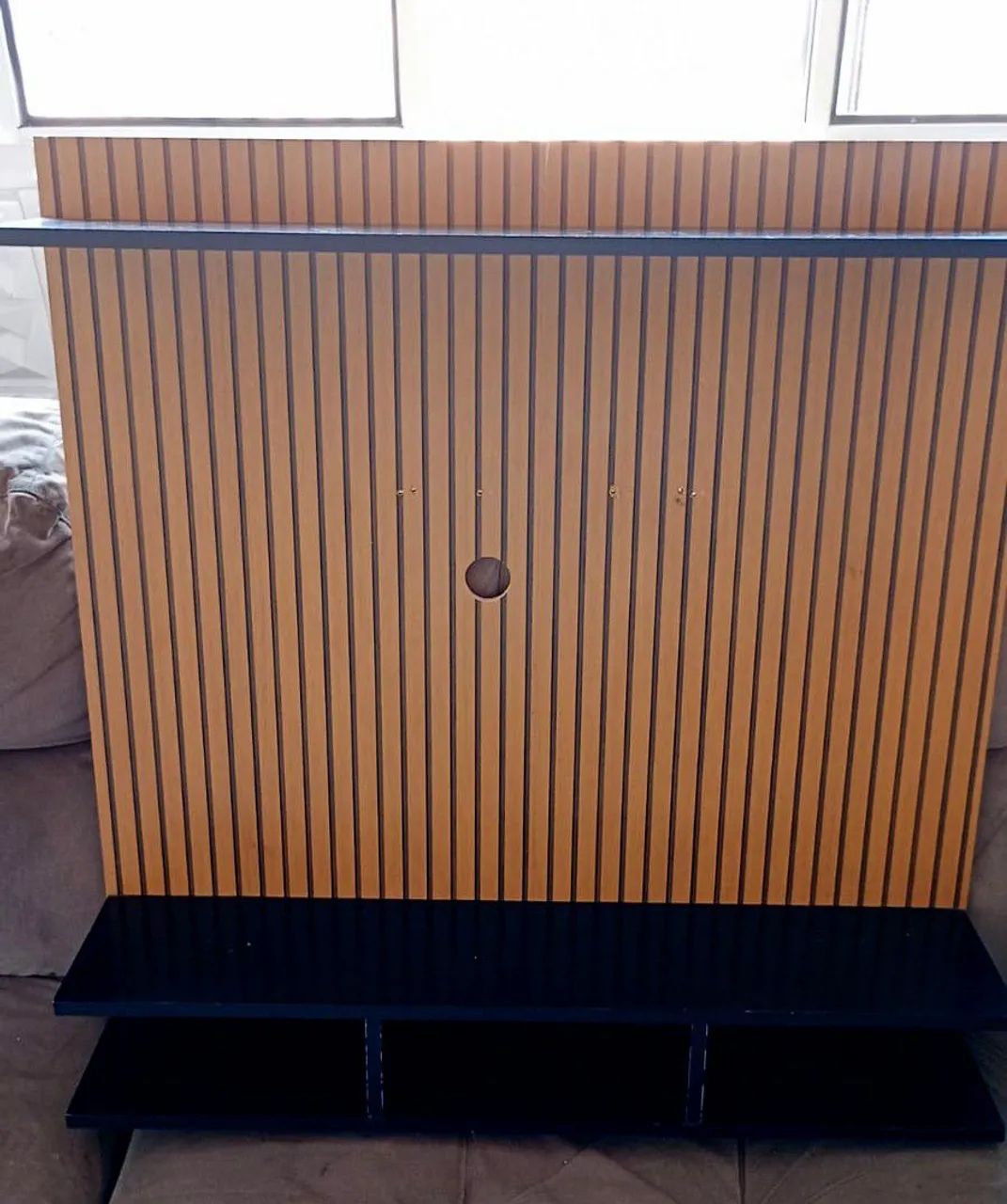Painel Ripado Mdf ideal para Tv de até 32 Polegadas Decoração Sala Quarto - Foto 2