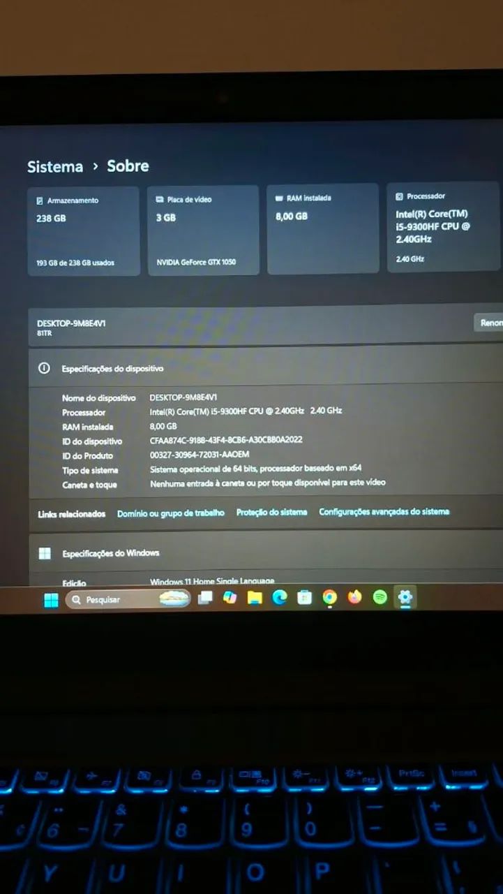 Notebook gamer Lenovo IdeaPad (Semi-novo) - Foto 2