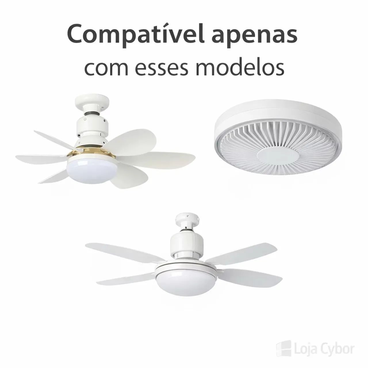 Controle para ventilador Led E27 - Foto 3