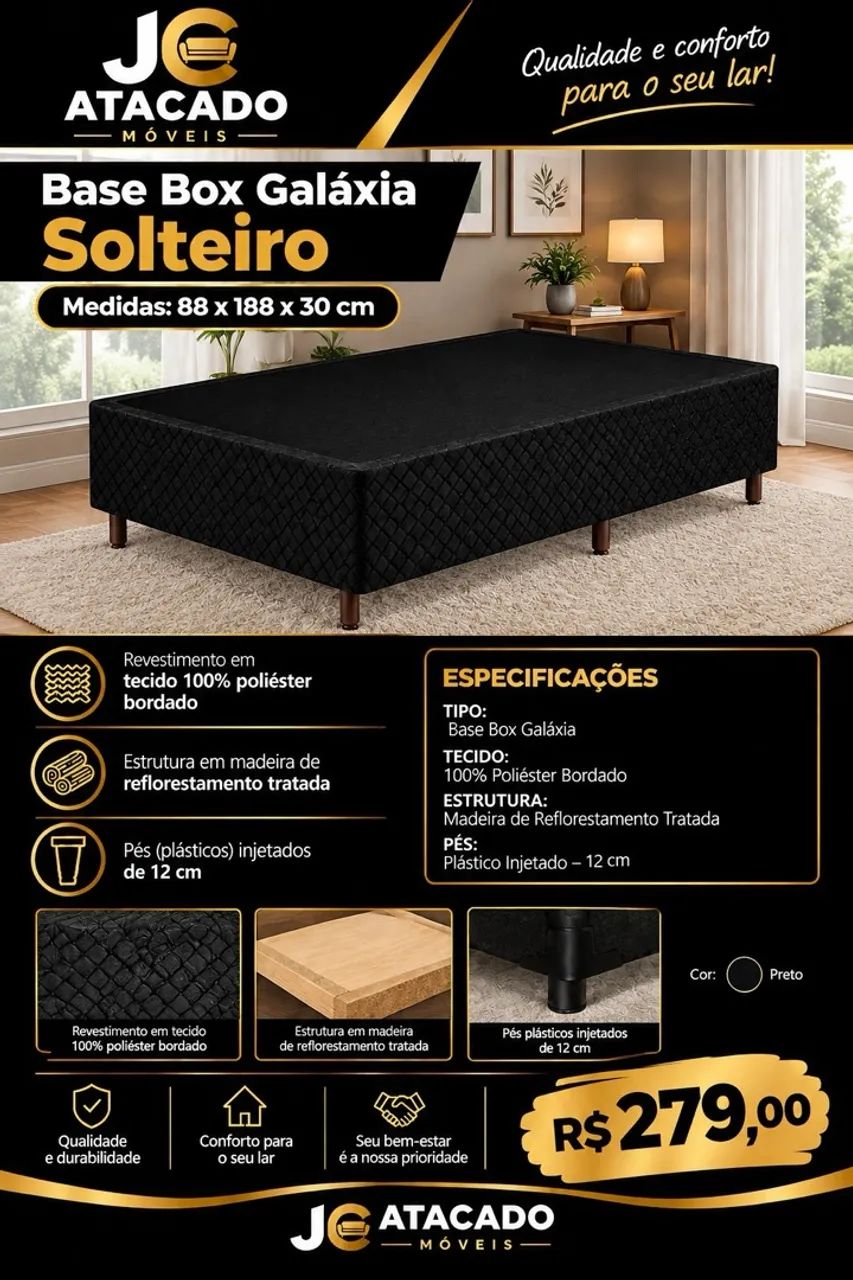 Base Box Galáxia Solteiro