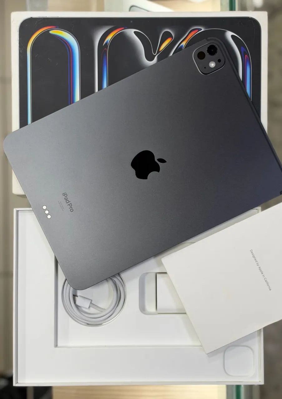 Ipad pro m4 11 polegadas 256gb bateria 97% LOJA FÍSICA caixa e carregador ( 256 gb )