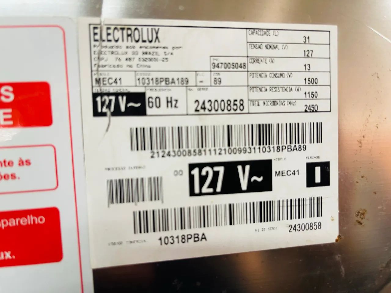 Microondas Electrolux 31L touch inox  - Foto 2