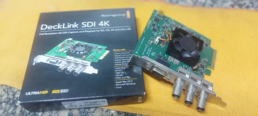Placa Captura De Vídeo Blackmagic Decklink Sdi 4k 6G - Foto 2
