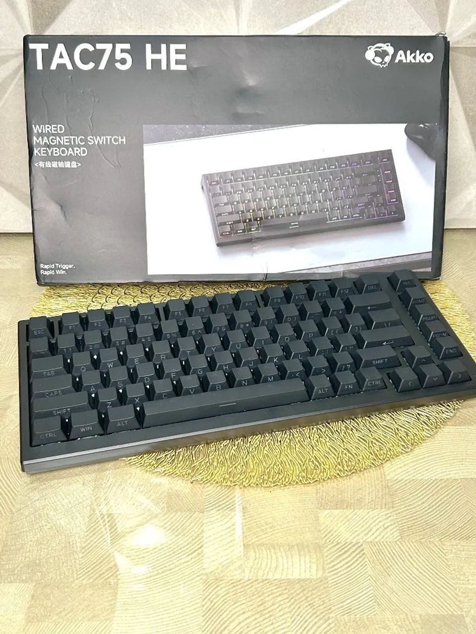 Teclado Magnético Akko TAC 75 HE com Fio - Foto 2