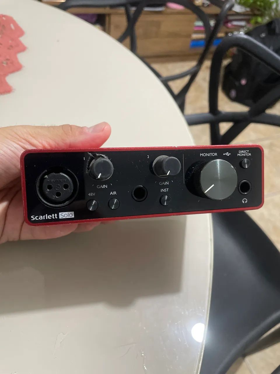 Interface de áudio Scarlett focusrite 