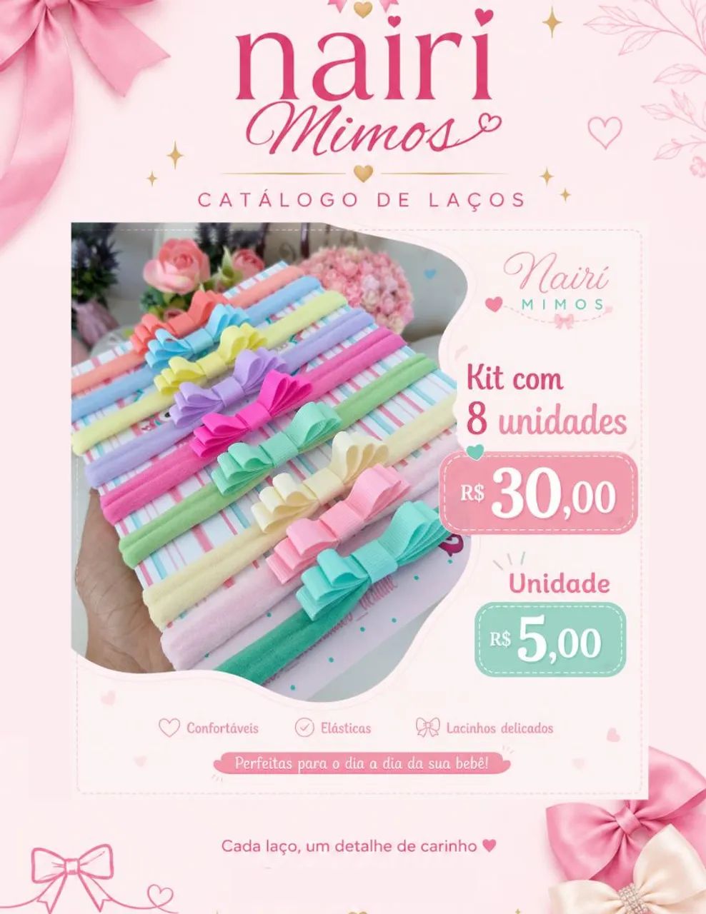 Faixinhas e lacinhos para bebê  - Foto 5