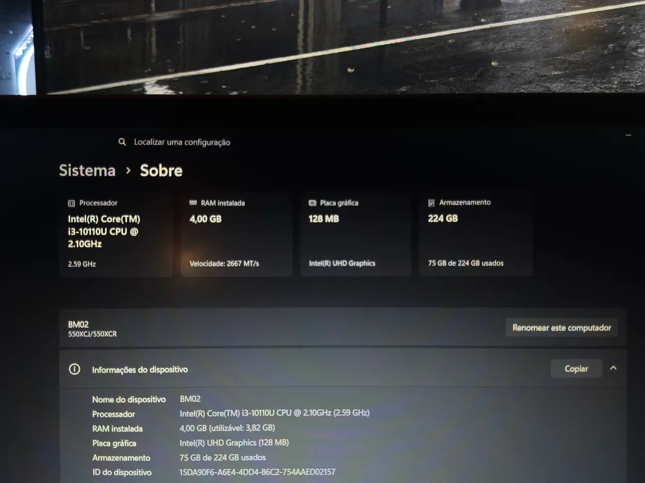 NOTEBOOK SAMSUNG 4GB RAM I3 10° GERAÇÃO SSD 220GB - Foto 5
