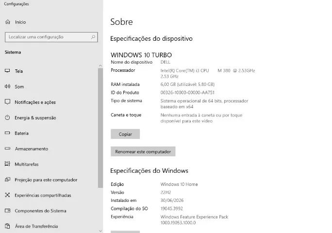 Notebook Dell Core i3 / 6GB RAM / HD 240GB - Funcionando Perfeitamente - Foto 5