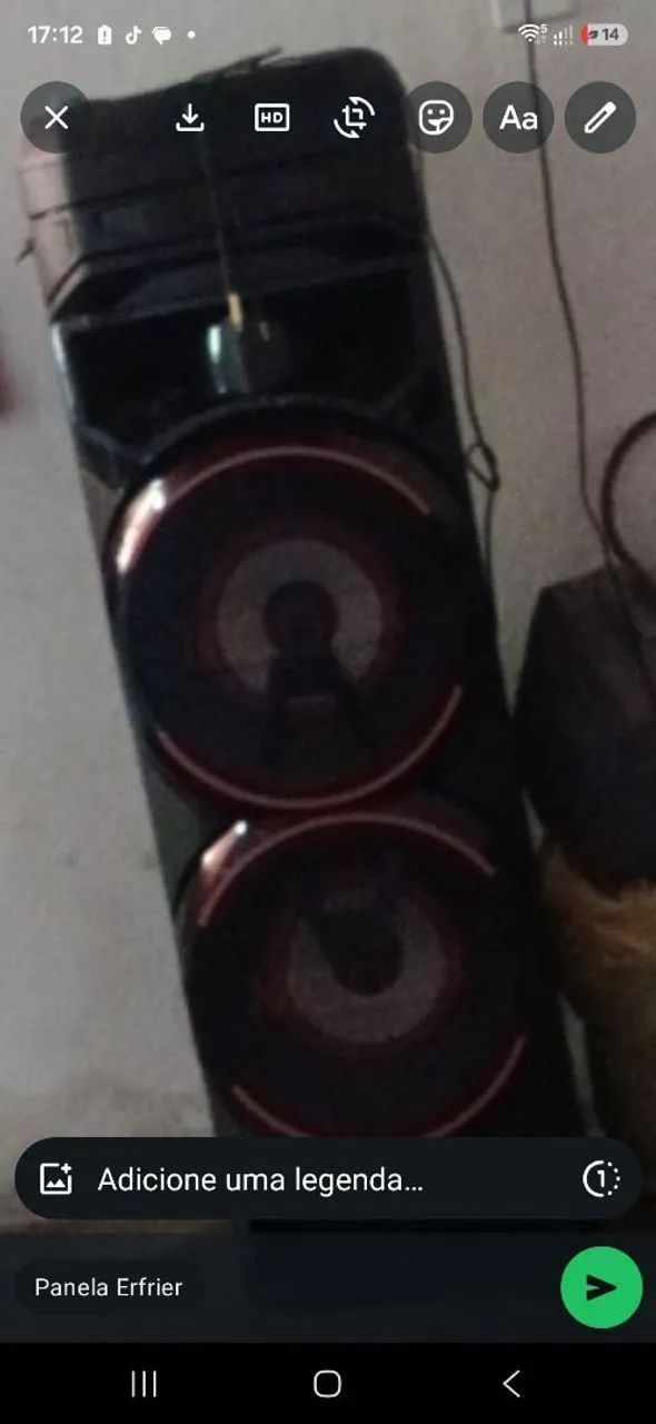 Vendo torre de som LG 