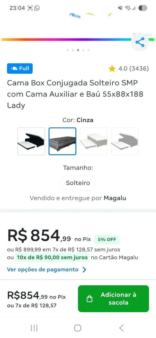Cama box conjugado solteiro  - Foto 2