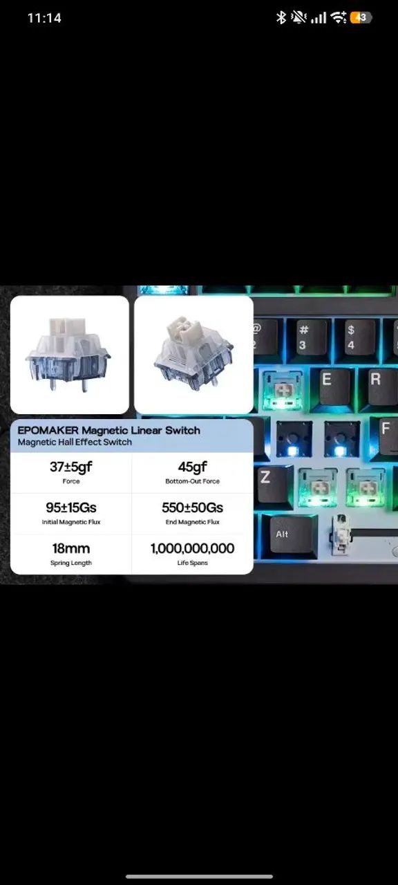 Teclado highend magnético epomaker he80 - Foto 3