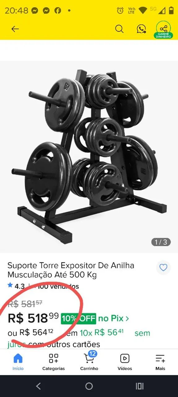 Suporte para anilhas  - Foto 4