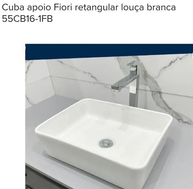 Vendo Cuba de apoio Fiore retangular