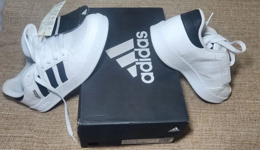 Tênis Adidas Breaknet - Off White  - Foto 5