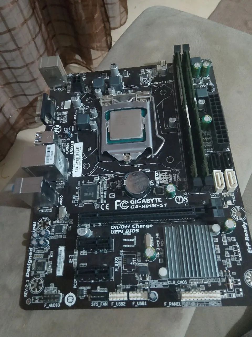 Kit processador placa mãe e memoria